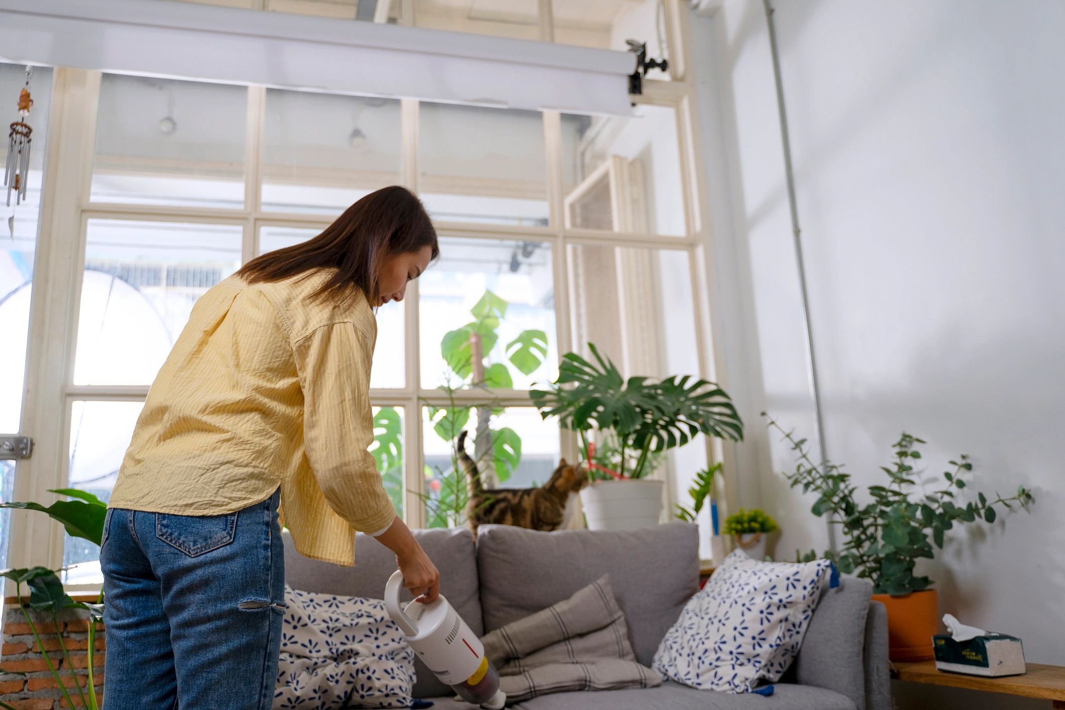 Clean residential interior representing nearby service communities